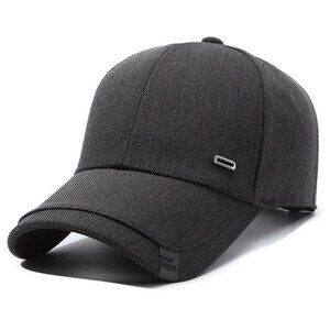 Dark Gray Unisex Casual Baseball Cap Adjustable Sport Hat, Gift, Men, Women